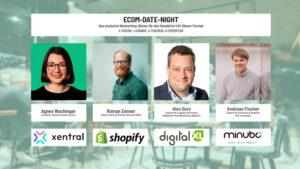 digitalXL lädt seine Partner minubo, Shopify und Xentral in Düsseldorf zur E-COM Date Night 2022.