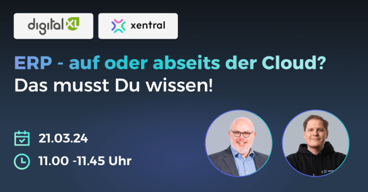 Cloud-ERP oder On Premise Webinar mit Jörn Heller und Bene Sauter