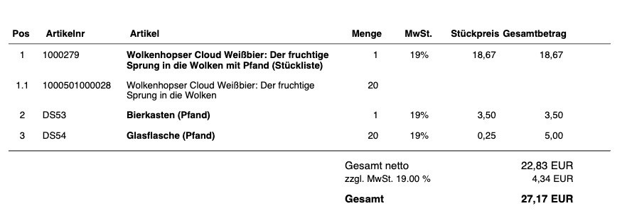 Du hättest gerne eine automatische Pfandberechnung in Deinem Xentral ERP? Wir zeigen Dir, die automatische Pfandberechnung in Xentral ERP anhand eines Beispiels