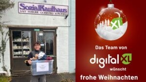 Wir von digitalXL haben uns dieses Jahr etwas Besonderes für unsere Weihnachtsspende überlegt: Unter dem Motto Gemeinsam Gutes tun haben wir unsere Mitarbeiter gebeten, dem SozialKaufhaus mit einer Spende unter die Arme zu greifen.