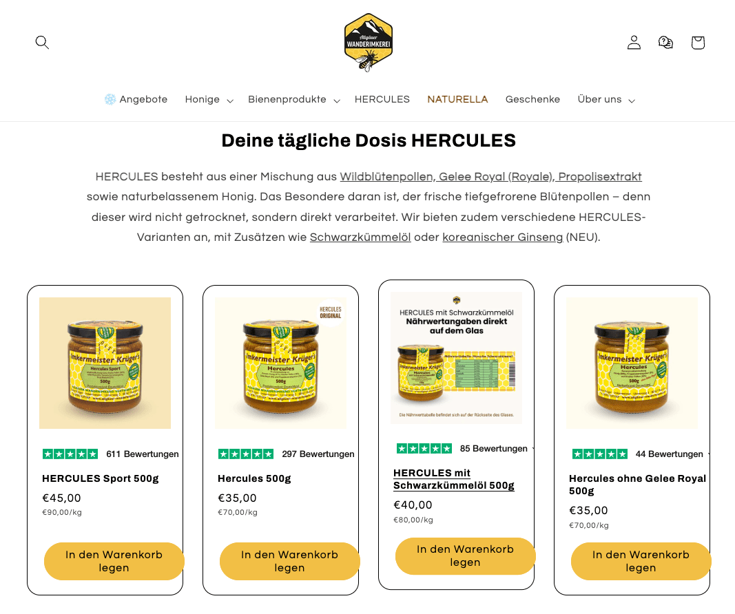 Die Allgäuer Wanderimkerei ist zufriedener Kunde von digitalXL.