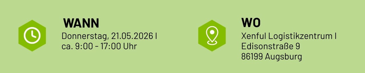 Die ECCA 2026 findet am 21. Mai 2026 erstmals statt - Austragungsort ist das Xenful Warenlager in Augsburg - Göggingen.