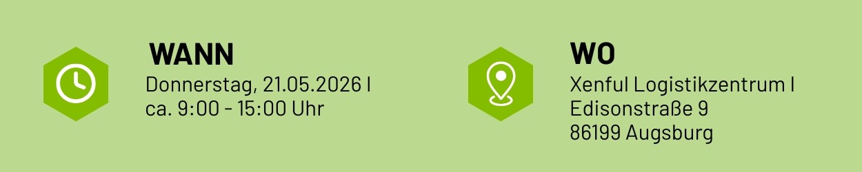 Die ECCA 2026 findet am 21. Mai 2026 erstmals statt - Austragungsort ist das Xenful Warenlager in Augsburg - Göggingen.